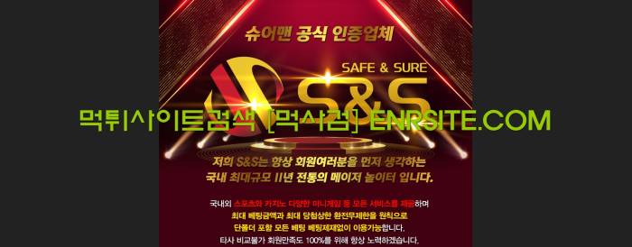 세이프앤슈어.S&S 에스앤에스